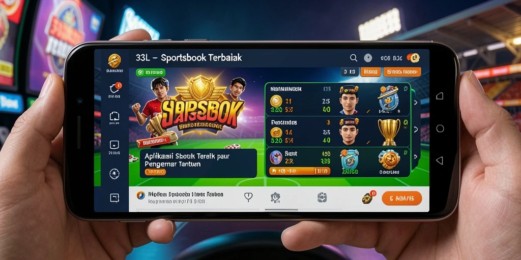 Tampilan aplikasi 33L saat bermain taruhan Sportsbook.