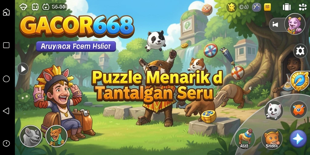 Tampilan gameplay dari GACOR668 yang menampilkan tantangan Puzzle.