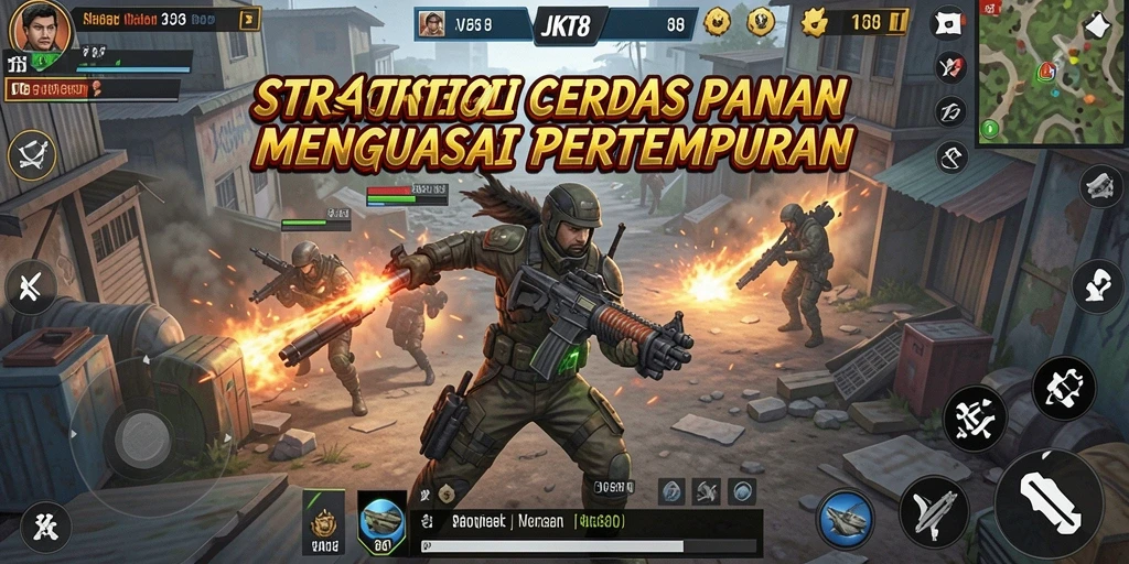 Tampilan gameplay JKT8 yang penuh taktik dan strategi.