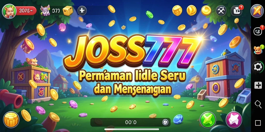 Tampilan gameplay JOSS777 yang menarik dan penuh warna.