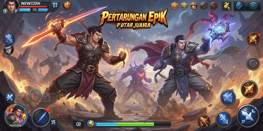 Gambarkan aksi pertarungan seru di NEWIDN.